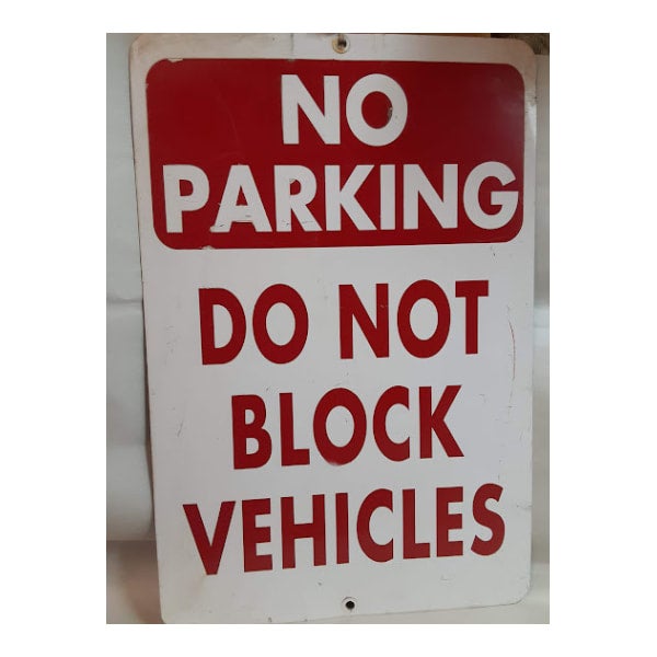 Metal No Parking Sign | Old Time 