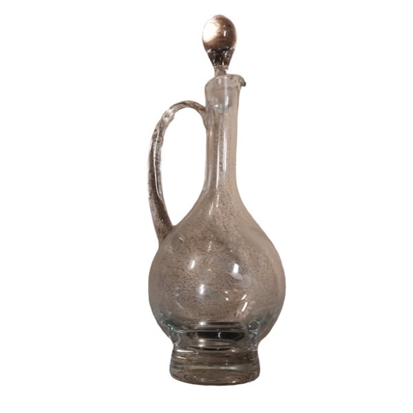Glass Decanter Old Time "E" Antiques
